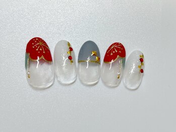 ネイルサロンラポール 江別店/ハンド定額限定2☆お正月ネイル