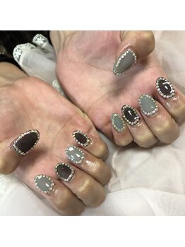 ネイルサロン パピリオ(Nail Salon papilio)/キラキラストーンネイル♪
