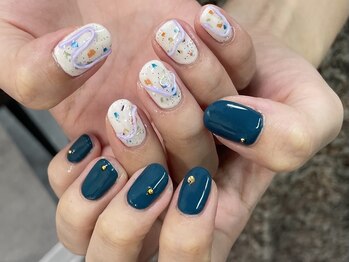 イビズ 新宿店(eviz)/テラゾーネイル