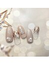 きらきらクリスマスネイル