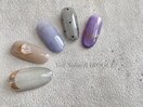 秋のマグネットネイル