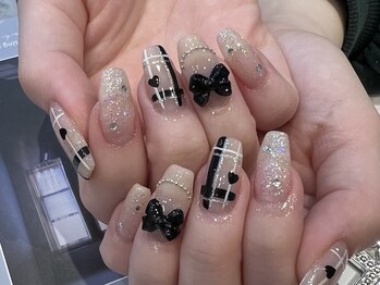 アビス(Abyss)/チェックネイル 新規8500円