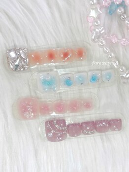 ファラウェイネイル(Faraway nail)/定額コース☆カラー変更◎