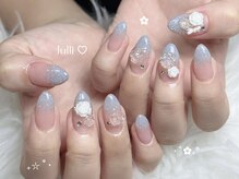 ジュリネイルスタジオ(Julli Nail Studio)/水色・グラデーション