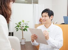 カウンセリングを通してお身体の状況について確認