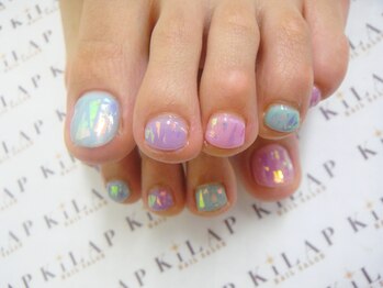 ネイルサロン キラップ(Nail Salon KiLAP)/【¥9000】キラキラオーロラ