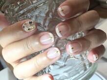 ネイル サロン コービーズ(nail salon COBES)/ホワイト細フレンチ☆