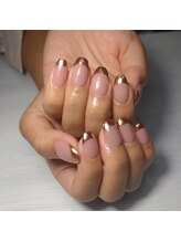 コリヌネイル(Colline Nail)/【田中】ミラーフレンチネイル