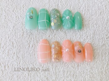 リノリコネイル 元住吉(Lino Liko nail)/4月☆9500円定額デザイン
