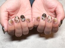 プルメリア(Plumeria)/【ハンド】レオパード×パール