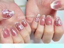 ネイルフロンティア 吉祥寺(NAIL FRONTIER)/マグネット桜ネイル11980円