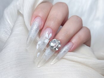 Mネイル/クリアベージュ