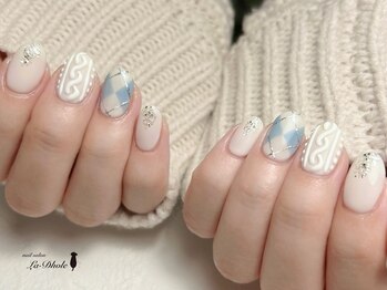 ラドール(La Dhole)/アーガイル×ニットネイル