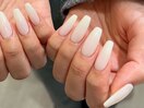 長さだし/ワンカラー/ホワイト