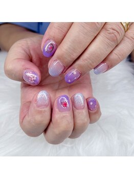 フラワー/グラデーション