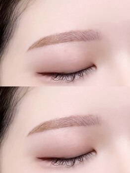 エイミーナミキ(amy NAMIKI)の写真/メンズアイブロウメニュー導入◎垢抜け眉で清潔感UP！一人一人に合わせた眉デザインをご提案♪