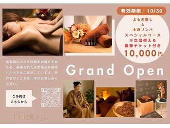 テラス(TERASU)の写真/NEW　OPEN♪癒しのプライベートサロン