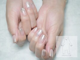 シルバーミラーグラデとシェル