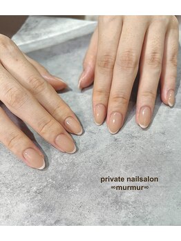 プライベート ネイルサロン マーマ(murmur)/スキニーフレンチネイル
