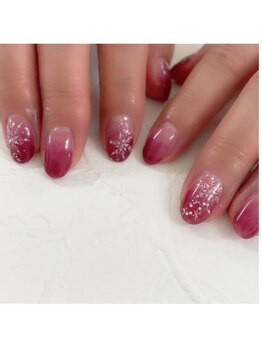 雪の結晶ネイル