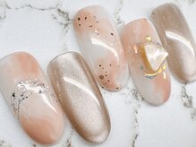 チェリーズネイル(Cherrys Nail)/マーブル ニュアンスネイル