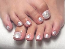 ボタネイル 近鉄八尾駅前店(BOTA NAIL)/ホワイトネイル/フットネイル