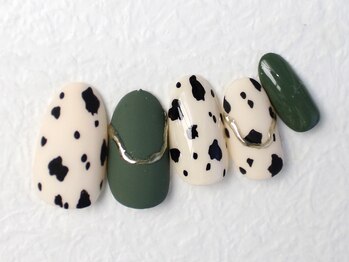ユースタイル 新宿店(U-style)/ダルメシアン柄ネイル