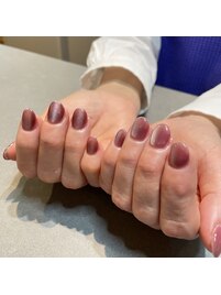 大人気！シルクマグネットネイル