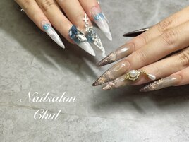 ロングスカルプネイル