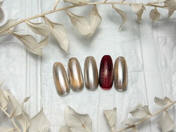 ブリスフルハピネス(Blissful happiness)/定額ネイル(simple)秋冬ver.