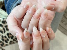 レアネイル 新宿(le'a nail)/マットチークデザイン