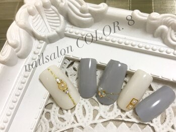 ネイルサロン カラーエイト(Nailsalon COLOR.8)/ワンカラー、ゴールド