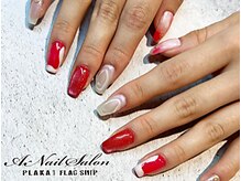 エーネイルサロン プラーカ本店(A-Nail Salon)/　レッドニュアンス