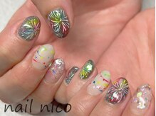 ネイルニコ(nail nico)/花火ネイル