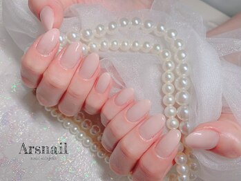 アルスネイル(Ars nail)/シンプルベージュネイル