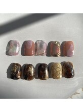 プリュネ(Prune)/ピンク/ブラウン/ゴールド