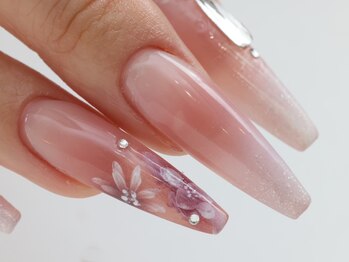 ネイルサロン ハナアオヤマ 堂山店(Nailsalon HanaAoyama)/♪エアジェルフラワーアート♪