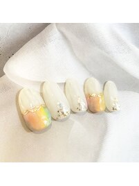 控えめパステルレインボー