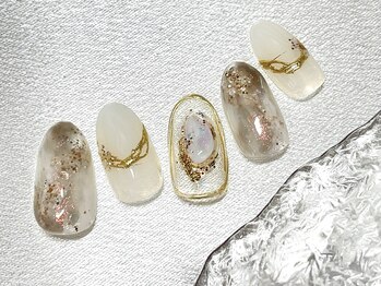 グリッター(GLITTER)/天然石ネイル