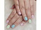 シンプルパステルネイル