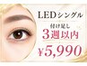 LEDマツエク/シングル* 【3週以内のリペア】★お付け足し