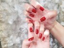 ワンカラー.ラメグラネイル