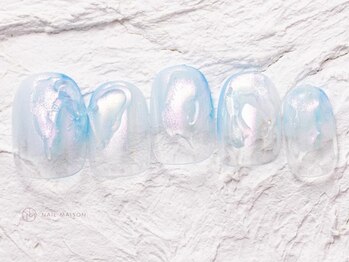 ネイルメゾン 渋谷店(NAIL MAISON)/ジュエル氷ニュアンス￥5800