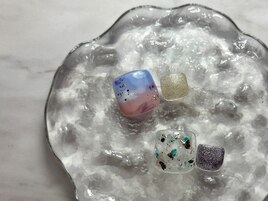 【フット】親指アート　¥9900
