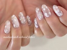 フェリーチェ(nail salon＆school felice)/パラジェル/持ち込み/手書き