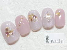 アイネイルズ 新宿店(I nails)/ピンクベージュパール