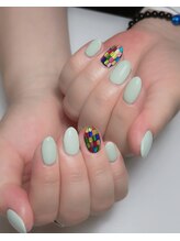 サムズアップネイル(thumbs up nail)/2本アート