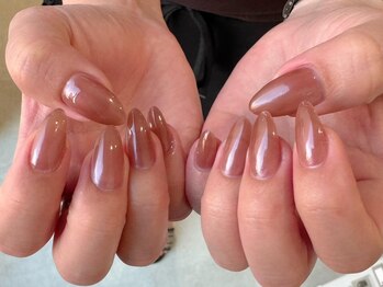 ビューティービースト フォー ネイルアンドアイラッシュ 並木店(beauty:beast)/艶パウダー使用 艶ネイル
