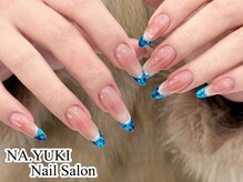 ナユキ 北千住店(NA.YUKI)/チークxラメフレンチネイル