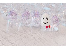 ラルネイル 大宮(Lull. nail)/ハロウィンおばけ＊ラメグラ